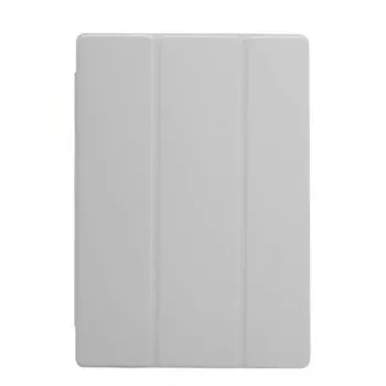 Connect Samsung Galaxy Tab A9 Capa Tipo Folio com Forro Interior em Microfibra Prateado
