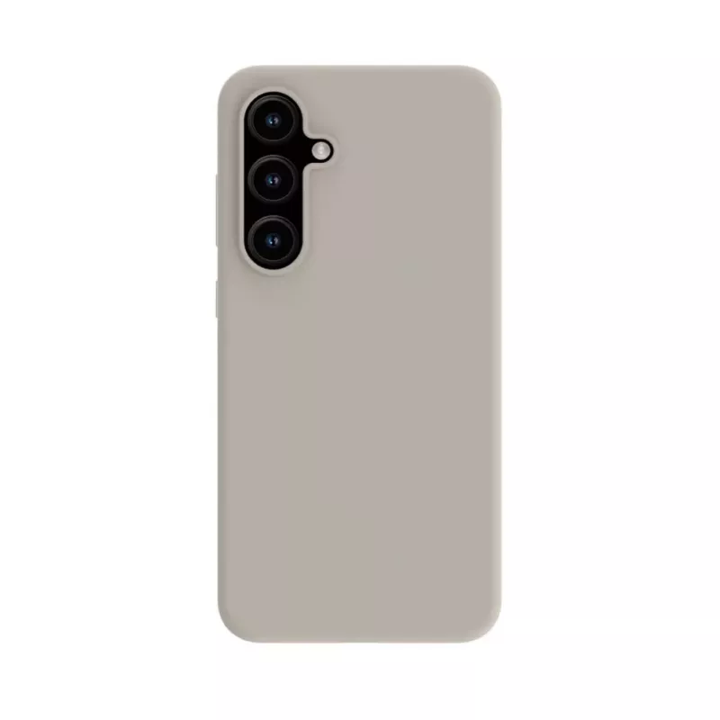 Evelatus Samsung Galaxy S24 Capa de silicone Premium Soft Touch prateada