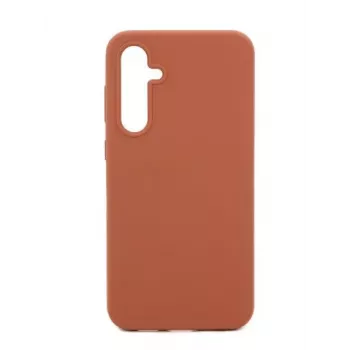 Evelatus Samsung Galaxy S24 Capa de silicone Premium Soft Touch castanha