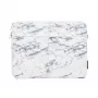 iLike Mala para portátil 15-16 polegadas em tecido com alça Marble branca