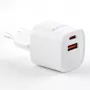 Evelatus Carregador EU 30W Max USB-A e USB-C branco