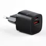 Evelatus Carregador EU 30W Max USB-A e USB-C preto