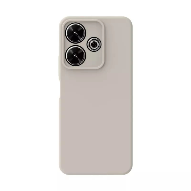 Connect Xiaomi Redmi Note 13 4G Capa de silicone Soft Touch de qualidade premium prateada