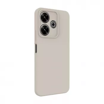 Connect Xiaomi Redmi Note 13 Pro Plus Capa de silicone Soft Touch de qualidade premium prateada