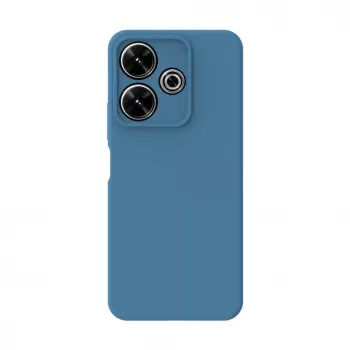 Connect Xiaomi Poco X6 Capa de silicone Soft Touch de qualidade premium azul meia-noite