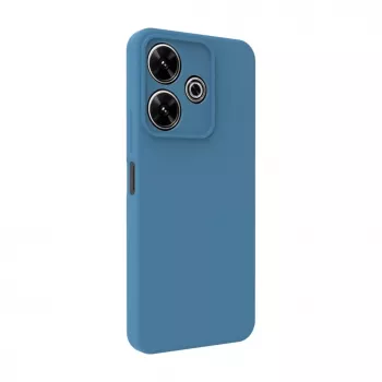 Connect Xiaomi Poco X6 Capa de silicone Soft Touch de qualidade premium azul meia-noite