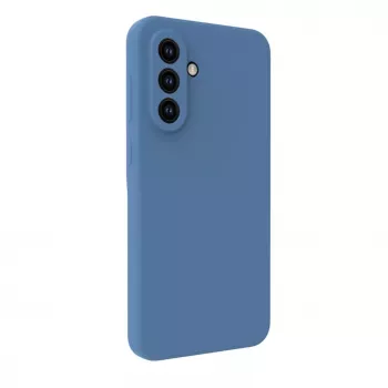 Connect Samsung Galaxy A35 5G Capa de silicone Soft Touch de qualidade premium azul meia-noite
