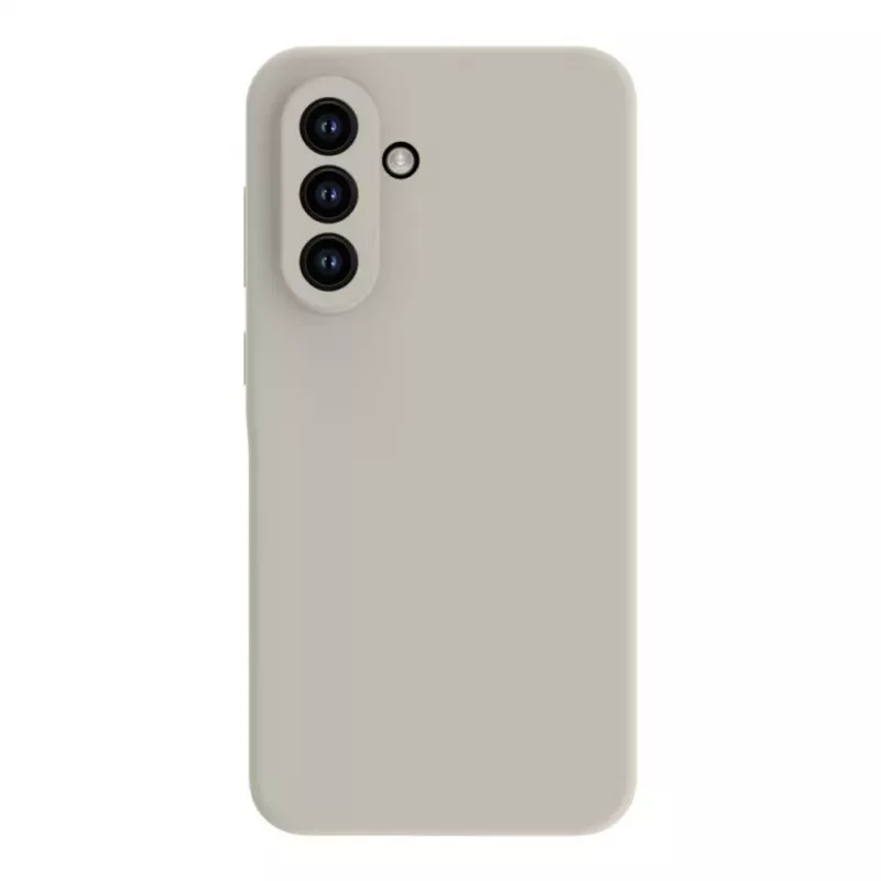 Connect Samsung Galaxy A35 5G Capa de silicone Soft Touch de qualidade premium prateada