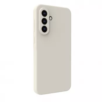 Connect Samsung Galaxy A35 5G Capa de silicone Soft Touch de qualidade premium prateada