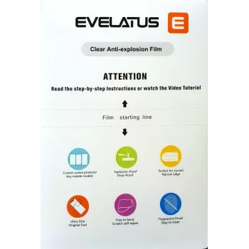 Evelatus Película de hidrogel universal para tablet com cortador Transparente