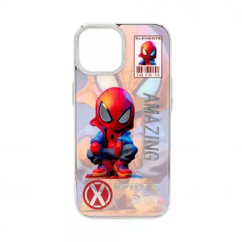 iLike Apple iPhone 14 Capa de silicone PC Spider Boy