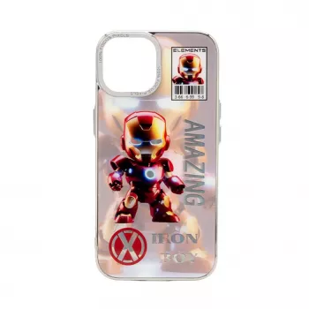 iLike Apple iPhone 14 Capa de silicone PC Iron Boy