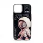 iLike Apple iPhone 15 Capa de silicone PC Spider Sense Preto Prateado