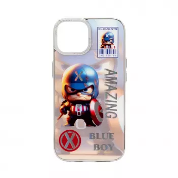 iLike Apple iPhone 15 Capa de silicone PC Azul