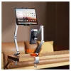 iLike GS1 Suporte universal ajustável em liga de alumínio premium para smartphone e tablet PC 4-12,9 polegadas Prateado