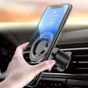 iLike C61 Fixação Universal com Parafuso de Ventilação em Metal Anel Magnético Magsafe Tamanho Smartphone Suporte Ajustável Preto