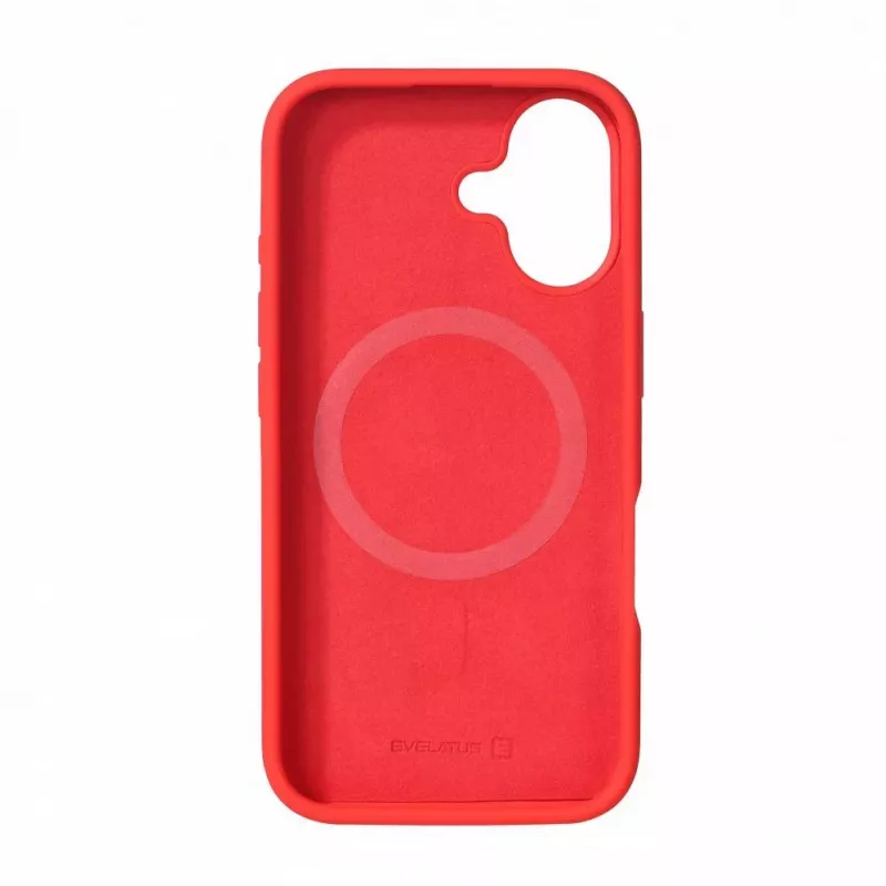 Evelatus Capa de Silicone Soft Touch MagSafe Premium para Apple iPhone 16 Vermelho