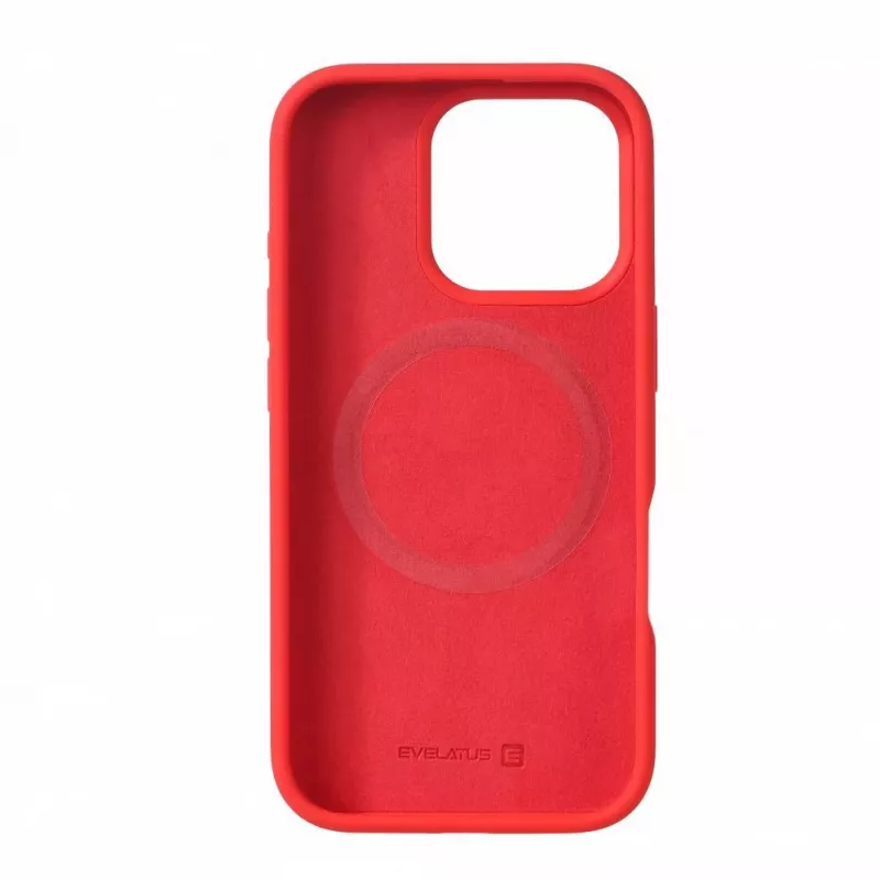 Evelatus Capa de Silicone Soft Touch MagSafe Premium para Apple iPhone 16 Pro Vermelho