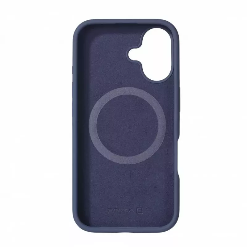 Evelatus Capa de Silicone Soft Touch MagSafe Premium para Apple iPhone 16 Azul Meia-Noite