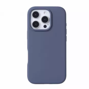 Evelatus Capa de Silicone Soft Touch MagSafe Premium para Apple iPhone 16 Pro Max Azul Meia-Noite