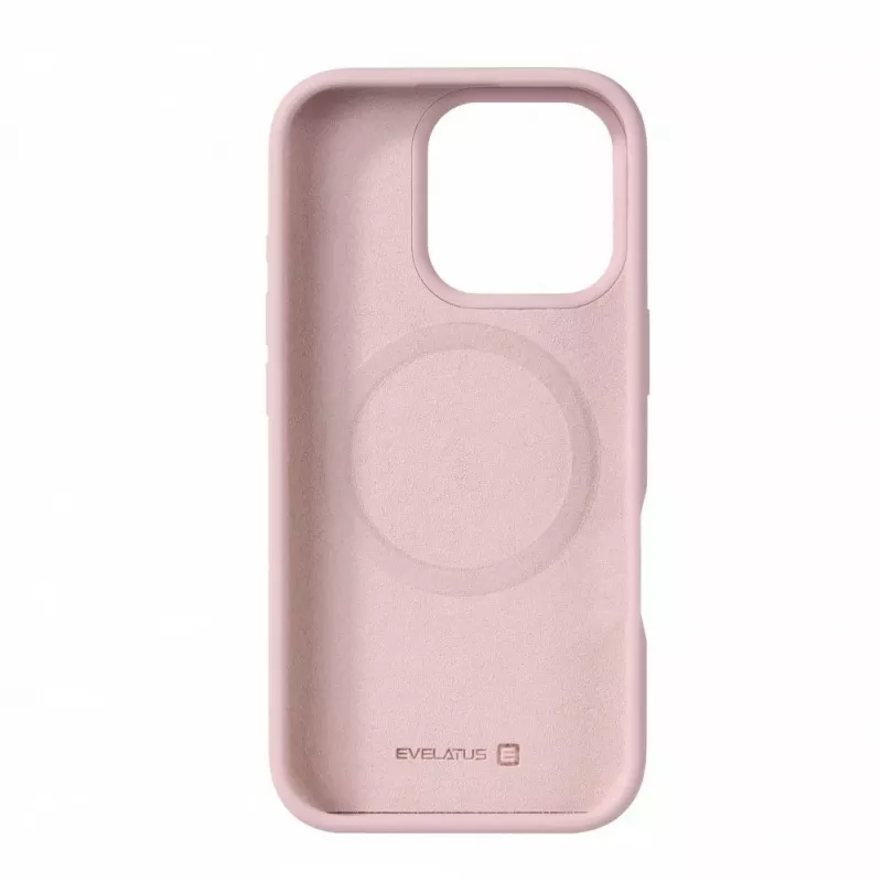Evelatus Capa de Silicone Soft Touch MagSafe Premium para Apple iPhone 16 Pro Max Rosa Areia