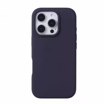 Evelatus Capa de Silicone Soft Touch MagSafe Premium para Apple iPhone 16 Pro Roxo Profundo
