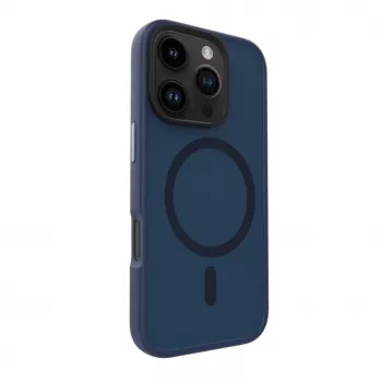 Evelatus Capa Híbrida com MagSafe PC+TPU para Apple iPhone 16 Pro Azul-Escuro