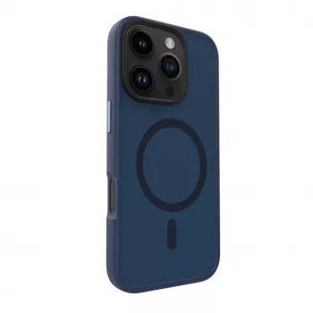 Evelatus Capa Híbrida com MagSafe PC+TPU para Apple iPhone 16 Pro Max Azul-Escuro