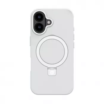 Evelatus Capa Shield com MagSafe e Suporte para Apple iPhone 16 Prateado Mate
