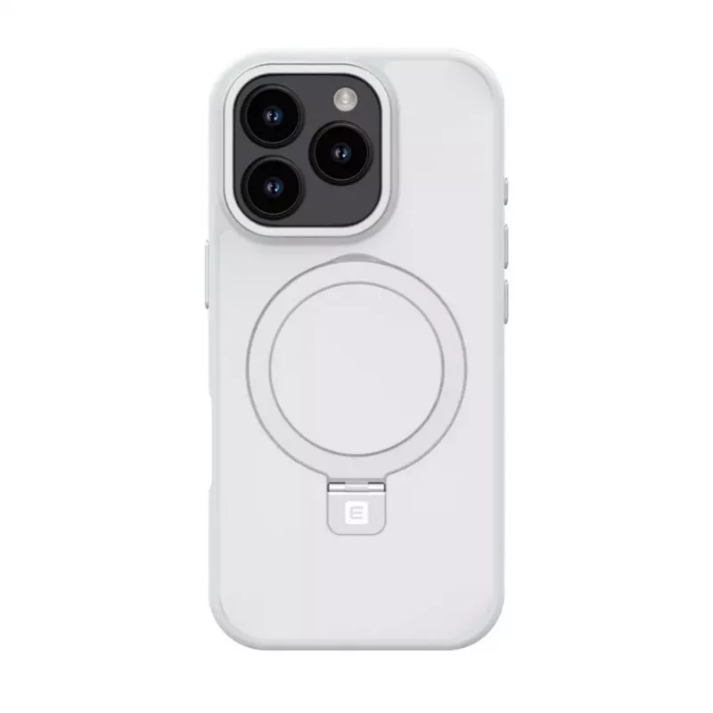 Evelatus Capa Shield com MagSafe e Suporte para Apple iPhone 16 Pro Max Prateado Mate