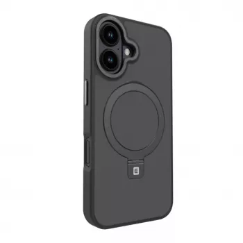Evelatus Capa Shield com MagSafe e Suporte para Apple iPhone 16 Preto Mate
