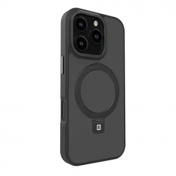 Evelatus Capa Shield com MagSafe e Suporte para Apple iPhone 16 Pro Max Preto Mate