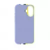 Evelatus Apple iPhone 16 capa de silicone multicolorida com MagSafe Crimson White