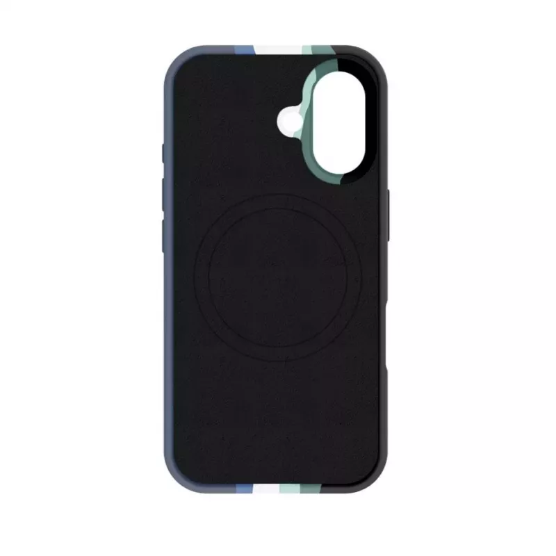 Evelatus Apple iPhone 16 Capa de silicone multicolorida com MagSafe Aura Blue