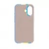 Evelatus Apple iPhone 16 Capa de silicone multicolorida com MagSafe Beige Cream