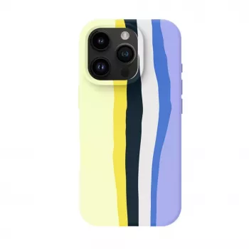 Evelatus Apple iPhone 16 Pro Max capa de silicone multicolorida com MagSafe Ceramic White