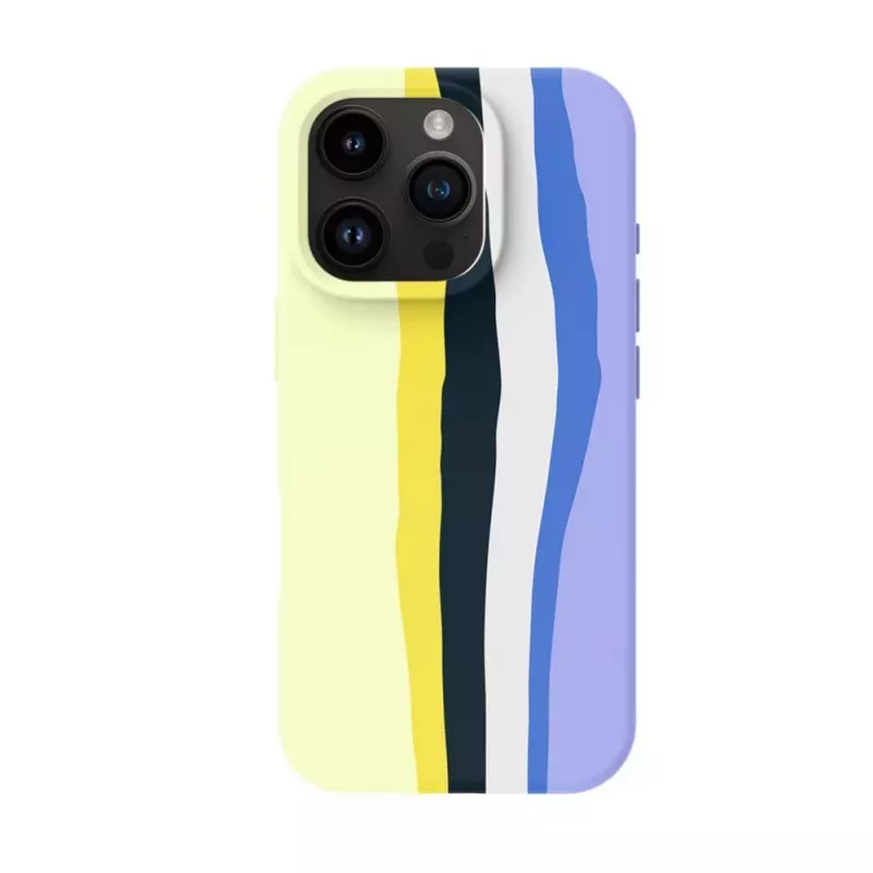 Evelatus Apple iPhone 16 Pro Max capa de silicone multicolorida com MagSafe Ceramic White