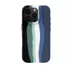 Evelatus Apple iPhone 16 Pro Capa de silicone multicolorida com MagSafe Aqua Blue