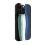 Evelatus Apple iPhone 16 Pro Capa de silicone multicolorida com MagSafe Aqua Blue