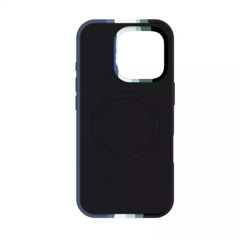 Evelatus Apple iPhone 16 Pro Max Capa de silicone multicolorida com MagSafe Aura Blue