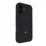Evelatus Apple iPhone 16 capa de silicone Soft Touch Premium MagSafe com suporte preto