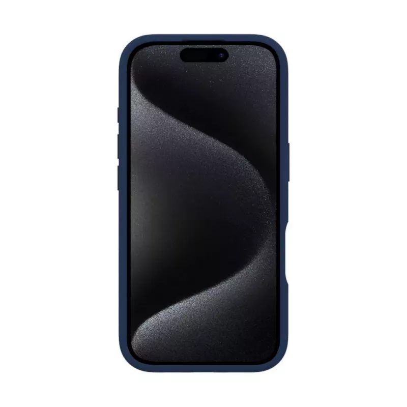 Evelatus Apple iPhone 16 Premium MagSafe com suporte Soft Touch Capa de silicone Azul-escuro