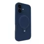 Evelatus Apple iPhone 16 Premium MagSafe com suporte Soft Touch Capa de silicone Azul-escuro