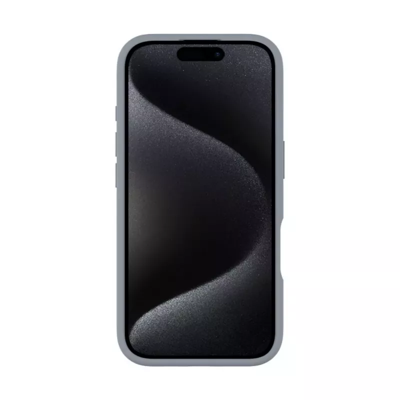 Evelatus Apple iPhone 16 capa de silicone Soft Touch Premium MagSafe com suporte prateado