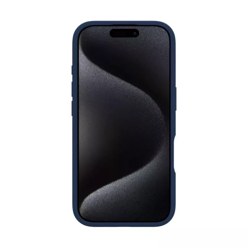 Evelatus Apple iPhone 16 Pro Premium MagSafe com suporte Soft Touch Capa de silicone Azul-escuro
