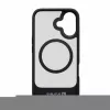 Evelatus Apple iPhone 16 Capa com revestimento de borracha MagSafe com suporte preta