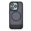 Evelatus Apple iPhone 16 Pro Max Capa com revestimento de borracha MagSafe com suporte preta