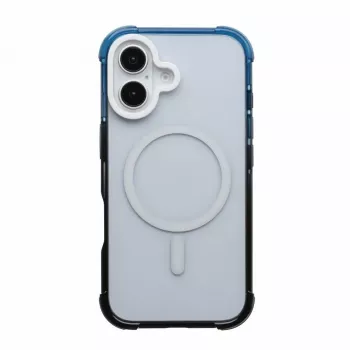 Evelatus Apple iPhone 16 Defender Capa MagSafe com gradiente de cor preta e azul