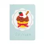 iLike Samsung Galaxy Tab A9 Plus 11 polegadas capa para tablet, design Cupcake, estilo folio, multicolor