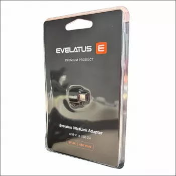 Evelatus UltraLink adaptador OTG USB-C para USB 3.0 5V 3A 5 Gbps preto
